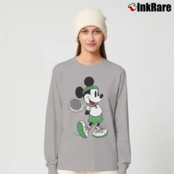 Women’s Disney Mickey Mouse Tennis Graphic Long-Sleeve Top in sport grey | Sleek, Versatile, All-Season