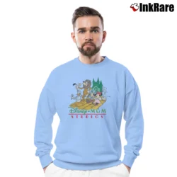 Men’s Disney Mickey Mouse Wizard Of Oz Crewneck Sweatshirt in light blue | Cozy Fabric, Clean Style