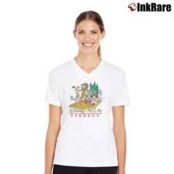 Women’s Disney Mickey Mouse Wizard Of Oz V-Neck Tee in white | Chic Neckline, Soft Texture