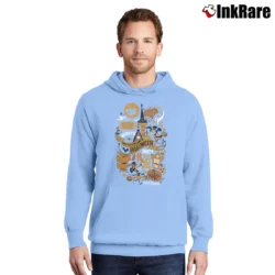 Men’s Disney Mickey's Not So Scary Halloween Party Logo Pullover Hoodie in light blue | Cozy, Durable, Modern Fit