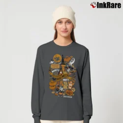 Women’s Disney Mickey's Not So Scary Halloween Party Logo Long-Sleeve Top in charcoal | Sleek, Versatile, All-Season