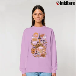 Women’s Disney Mickey's Not So Scary Halloween Party Logo Relaxed Sweatshirt in light pink | Soft, Laid-Back Vibe