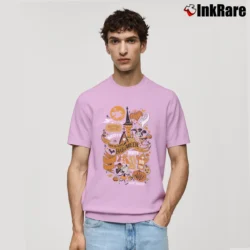 Men’s Disney Mickey's Not So Scary Halloween Party Logo Classic T-Shirt in light pink | Soft, Breathable Everyday Wear