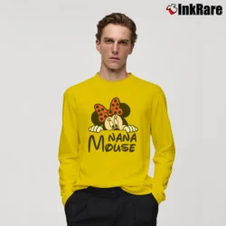 Men’s Disney Nana Mickey Minnie Family Matching Long-Sleeve Shirt in yellow | Sleek, Lightweight, Year-Round Wear