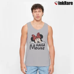 Men’s Disney Nana Mickey Minnie Family Matching Tank Top in sport grey | Breathable, Active-Friendly Design