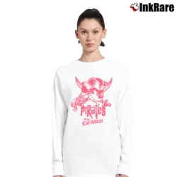 Women’s Disney Pirates Of The Caribbean Mickey Mouse Long-Sleeve Top in white | Sleek, Versatile, All-Season