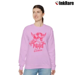 Women’s Disney Pirates Of The Caribbean Mickey Mouse Relaxed Sweatshirt in light pink | Soft, Laid-Back Vibe