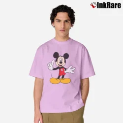 Men’s Disney Standing Mickey Mouse Classic T-Shirt in light pink | Soft, Breathable Everyday Wear