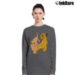 Women’s Disney The Lion King Anthracite Long-Sleeve Top in charcoal | Sleek, Versatile, All-Season