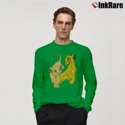 Men’s Disney The Lion King Anthracite Long-Sleeve Shirt in irish green | Sleek, Lightweight, Year-Round Wear