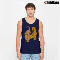 Men’s Disney The Lion King Anthracite Tank Top in navy | Breathable, Active-Friendly Design