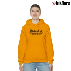 Women’s Disney The Mountains Are Calling Disney Mountain Cozy Hoodie in orange | Warm, Structured, Stylish