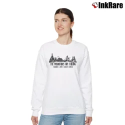 Women’s Disney The Mountains Are Calling Disney Mountain Relaxed Sweatshirt in white | Soft, Laid-Back Vibe