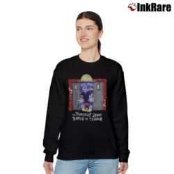 Women’s Disney Tower Of Terror Twilight Zone Mickey Inc Relaxed Sweatshirt in black | Soft, Laid-Back Vibe