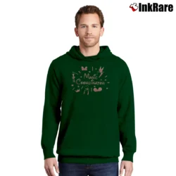 Men’s Disney Vacation Planner Mickey Minnie Matching Family Pullover Hoodie in forest green | Cozy, Durable, Modern Fit