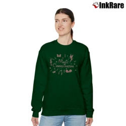 Women’s Disney Vacation Planner Mickey Minnie Matching Family Relaxed Sweatshirt in forest green | Soft, Laid-Back Vibe