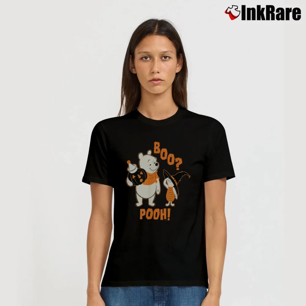 Women’s Disney Winnie The Pooh Boo Halloween T-Shirt in black | Soft, Flattering Fit