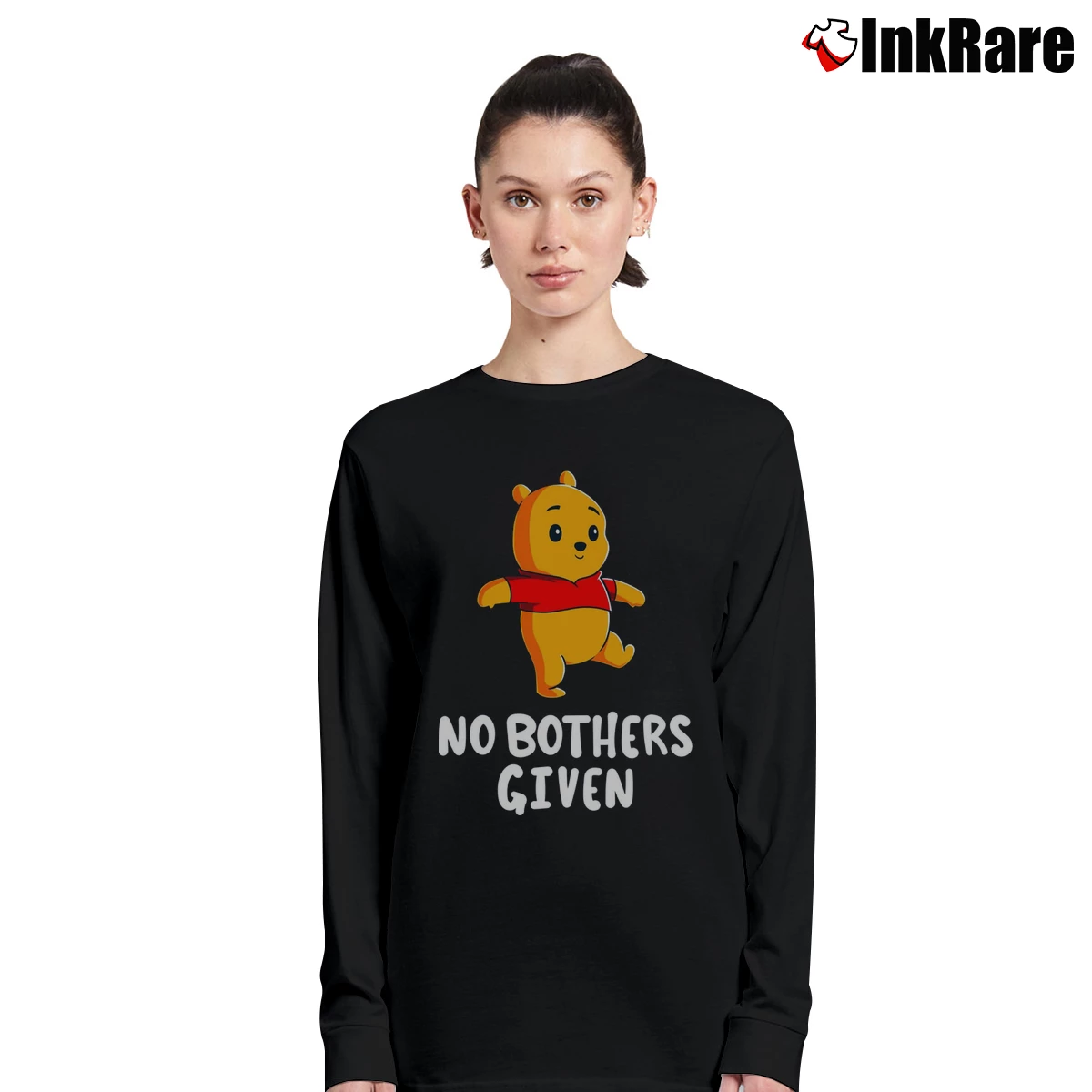 Women’s Disney Winnie The Pooh No Bothers Given Long-Sleeve Top in black | Sleek, Versatile, All-Season