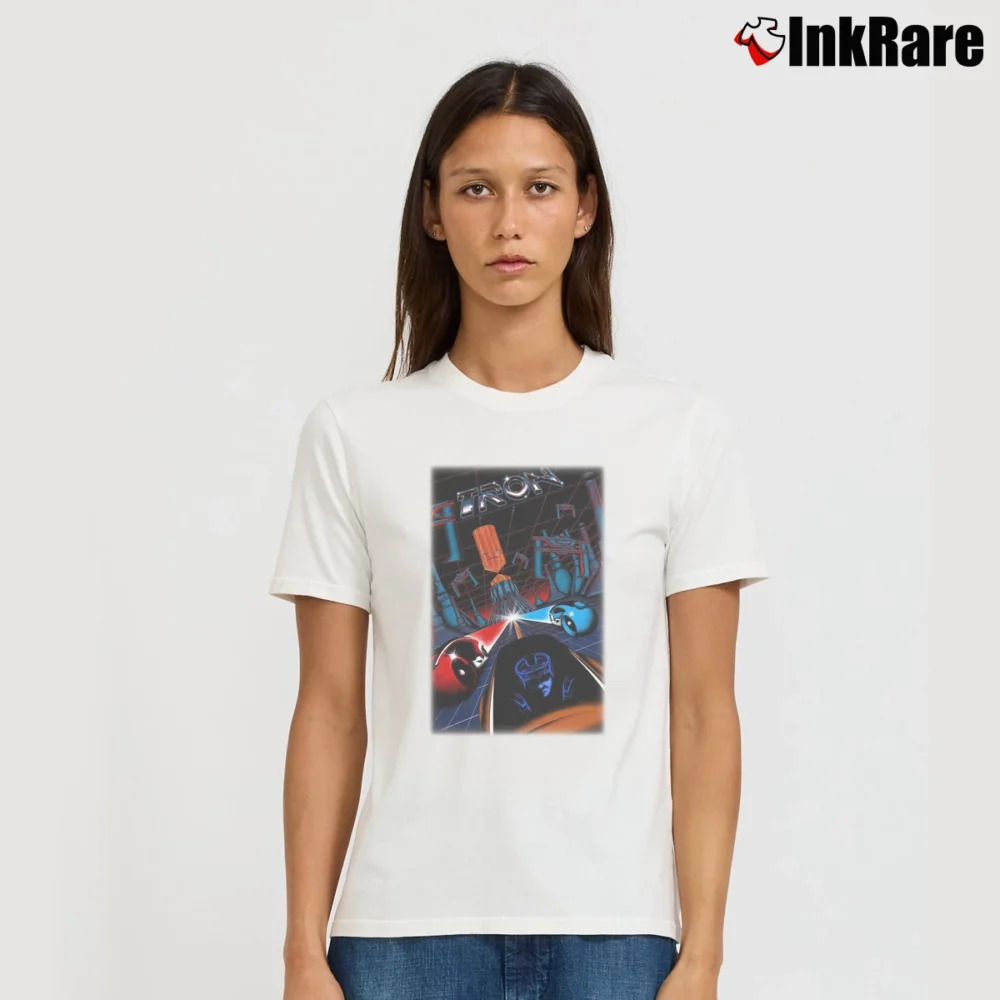 Women’s Disney World Tron T-Shirt in white | Soft, Flattering Fit
