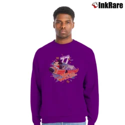 Men’s Disneyland Space Mountain Mickey Mouse Crewneck Sweatshirt in purple | Cozy Fabric, Clean Style