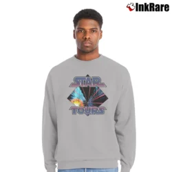 Men’s Disneyland Star Tours Star Wars Crewneck Sweatshirt in sport grey | Cozy Fabric, Clean Style