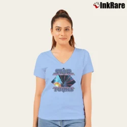 Women’s Disneyland Star Tours Star Wars V-Neck Tee in light blue | Chic Neckline, Soft Texture