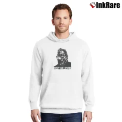 Men’s Dizzy Gillespie Pullover Hoodie in white | Cozy, Durable, Modern Fit