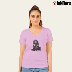 Women’s Dizzy Gillespie V-Neck Tee in light pink | Chic Neckline, Soft Texture