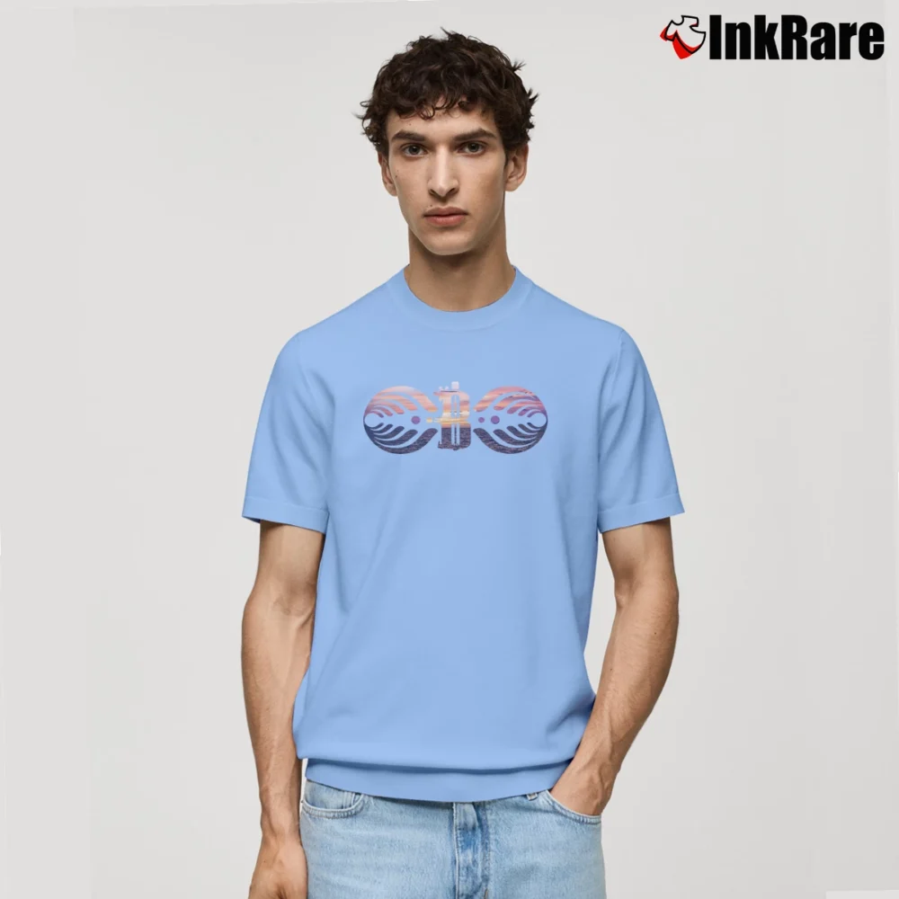 Men’s Dj Bassnectar Logo Tank Top Classic T-Shirt in light blue | Soft, Breathable Everyday Wear