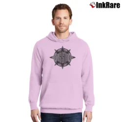 Men’s Dj Premier Gangstarr Funny Graphic Pullover Hoodie in light pink | Cozy, Durable, Modern Fit