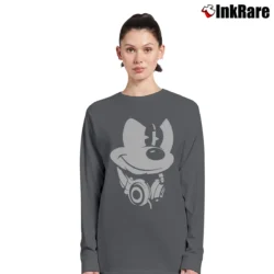 Women’s Dj Sly Mickey Mouse Long-Sleeve Top in charcoal | Sleek, Versatile, All-Season