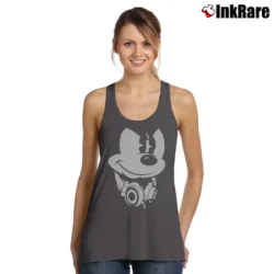 Women’s Dj Sly Mickey Mouse Tank Top in charcoal | Lightweight, Movement-Friendly
