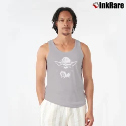 Men’s DJ Yoda Jedi Master Star Wars Movie Inspired Tank Top in sport grey | Breathable, Active-Friendly Design