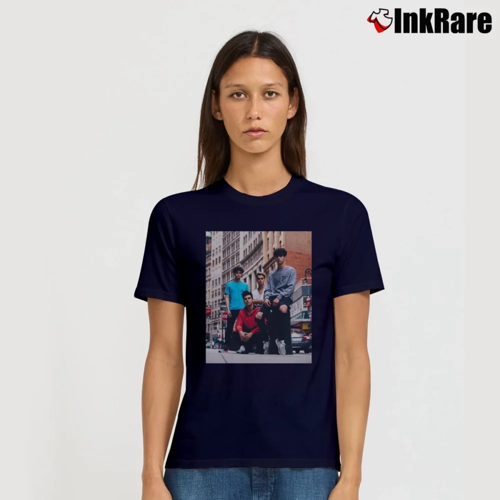 Women’s Dobre Brothers Young Funny Drawstring Signature T-Shirt in navy | Soft, Flattering Fit