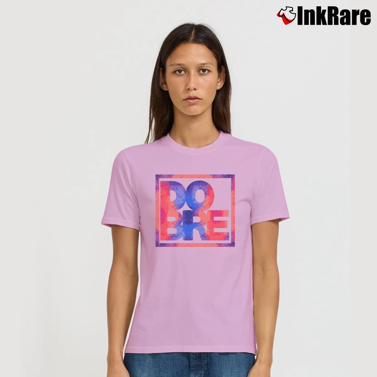 Women’s Dobre Kids Graphic Signature T-Shirt in light pink | Soft, Flattering Fit