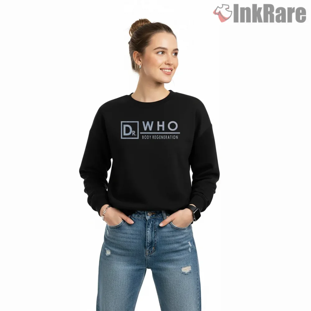 Doctor Who Regeneration Minimal Science Logo Shirt on graphic shirt for women graphic tee
