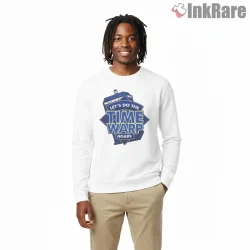 Doctor Who Time Warp Remix Retro Typography Shirt on graphic shirt for men graphic tee