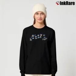 Women’s Dodgers Snoopy Mookie Betts Kobe Bryant Lebron James Long-Sleeve Top in black | Sleek, Versatile, All-Season
