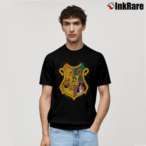 Dogwarts Funny Dog Joke Men’s Classic Tee in black – Premium Comfort Men’s Dogwarts Funny Dog Joke Classic T-Shirt in black | Soft, Breathable Everyday Wear