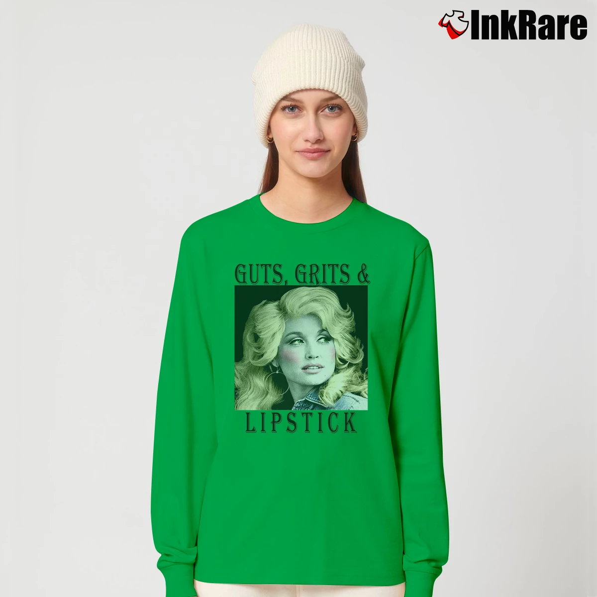 Dolly Parton Country Music Women’s Long-Sleeve Top in irish green – Effortless Layer Women’s Dolly Parton Country Music Long-Sleeve Top in irish green | Sleek, Versatile, All-Season