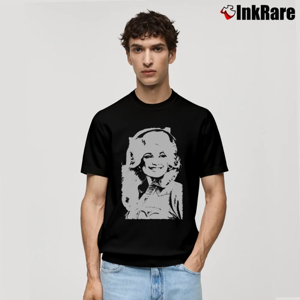 Men’s Dolly Parton Country Music Classic T-Shirt in black | Soft, Breathable Everyday Wear