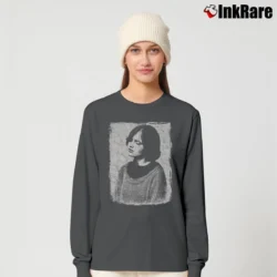 Women’s Dolores Oriordan Long-Sleeve Top in charcoal | Sleek, Versatile, All-Season
