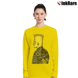 Women’s Domrebel Bart Simpson Long-Sleeve Top in yellow | Sleek, Versatile, All-Season
