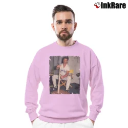 Men’s Don Mattingly New York Yankees for Baseball Fans Crewneck Sweatshirt in light pink | Cozy Fabric, Clean Style