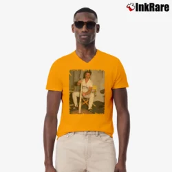 Men’s Don Mattingly New York Yankees for Baseball Fans V-Neck Tee in orange | Sharp, Breathable, Everyday Staple