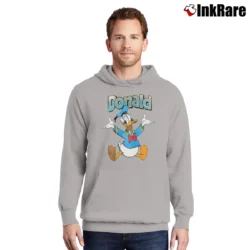 Men’s Donald Duck Cartoon Disney Pullover Hoodie in sport grey | Cozy, Durable, Modern Fit