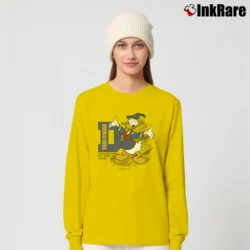 Women’s Donald Duck Cartoon Long-Sleeve Top in yellow | Sleek, Versatile, All-Season