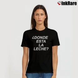 Women’s Donde Esta La Leche Signature T-Shirt in black | Soft, Flattering Fit