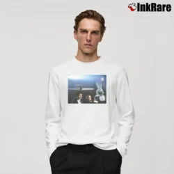 Men’s Donnie Darko Scene Long-Sleeve Shirt in white | Sleek, Lightweight, Year-Round Wear