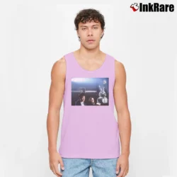 Men’s Donnie Darko Scene Tank Top in light pink | Breathable, Active-Friendly Design